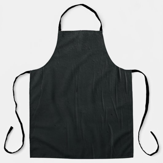 Tablier textile noir avec fil blanc (Recto)