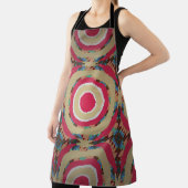 Tablier Texture beige, rose et bleue. ornement Abstrait. H (Insitu)