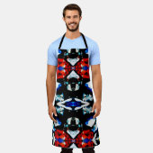 Tablier Texture couleur Abstraite (Porté)