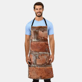 Tablier Texture de brique patinée ancienne. Arrière - plan (Porté)