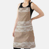 Tablier Texture de dentelle blanche Brown (Insitu)