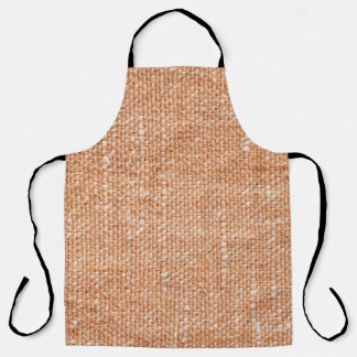 Tablier Texture de fond en toile de lin marron