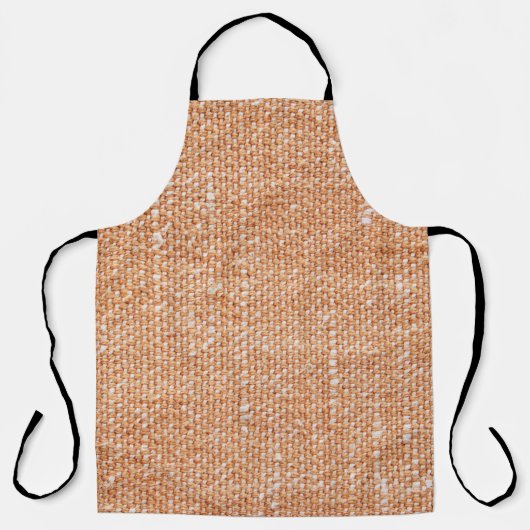 Tablier Texture de fond en toile de lin marron (Recto)