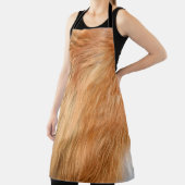 Tablier Texture de fourrure de renard rouge (Insitu)