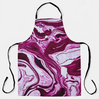 Tablier Texture de marbre magenta : Art Abstrait des fluid