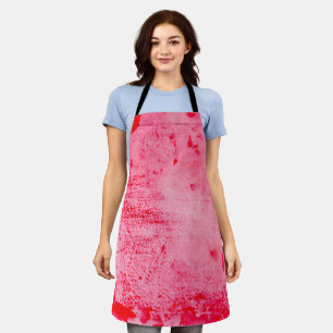 Tablier Texture de peinture grunge rose rouge