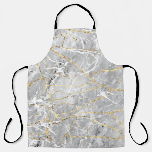 Tablier Texture dorée marbré (Recto)