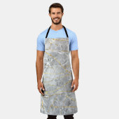 Tablier Texture dorée marbré (Porté)