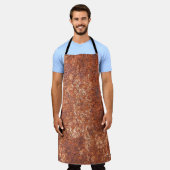 Tablier Texture en acier rouillé, arrière - plan abstrait. (Porté)