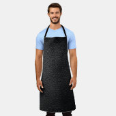 Tablier Texture en cuir noir et cuir fond, texture (Porté)