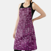 Tablier Texture en cuir violet (Insitu)