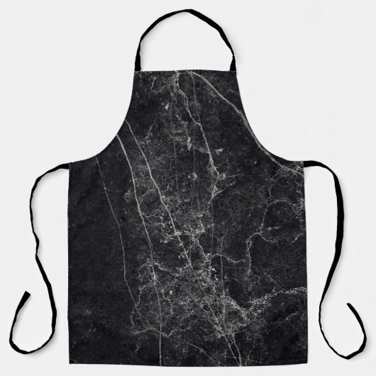 Tablier Texture en marbre noir (Recto)