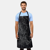 Tablier Texture en marbre noir (Porté)