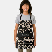 Tablier Texture marocaine traditionnelle Beige Motif moder (Insitu)