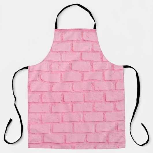 Tablier Texture murale arrière - plan en brique rose paste (Recto)