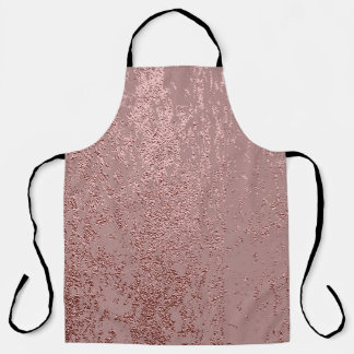 Tablier Texture or métallique, quartz rose.