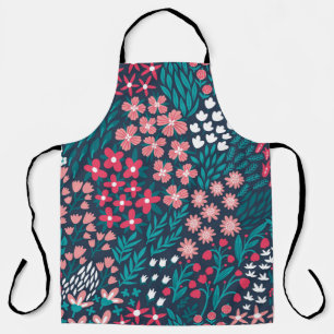 Tablier Texture vintage Fleur sans joint.