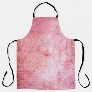 Tablier Texture vintage scrapbook rose