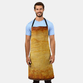 Tablier texture vintage vieux or (Porté)