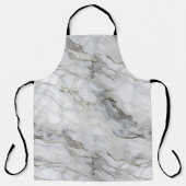 Tablier Textures en pierre blanche série de design 4 (Recto)
