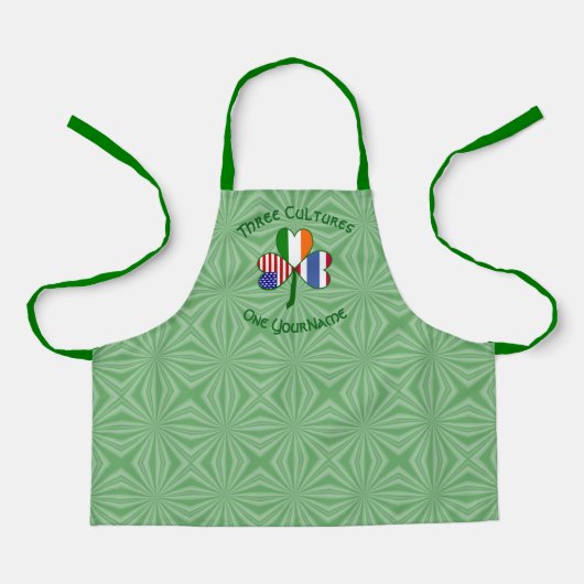 Tablier Thaïlande irlandais drapeaux américains Shamrock p (Recto)