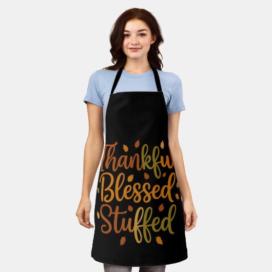 Tablier Thankful Blessed Stuffed Apron (Porté)