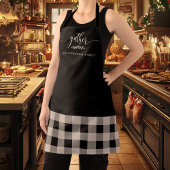 Tablier Thankgiving Gather Fall Black & White Plaid