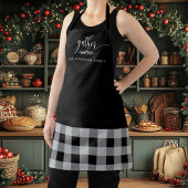 Tablier Thankgiving Gather Fall Black & White Plaid