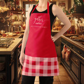 Tablier Thankgiving Gather Fall Red & White Plaid