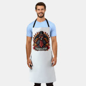 Tablier Thanksgiving apron turkey gift (Porté)