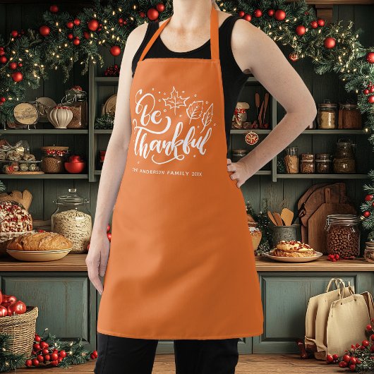 Tablier Thanksgiving Be Thanksgiving Script Harvest Orange