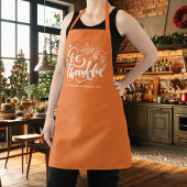 Tablier Thanksgiving Be Thanksgiving Script Harvest Orange