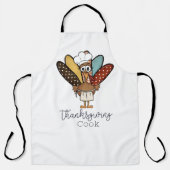 Tablier Thanksgiving Cook Turkey Drôle (Recto)