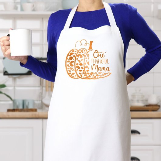 Tablier Thanksgiving Fall Citrouille Mama
