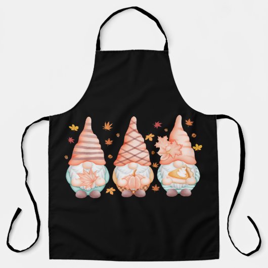 Tablier Thanksgiving Fall Gnome Vacances d'automne (Recto)