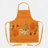 Tablier Thanksgiving Friendsgiving Automne sur orange | (Recto)