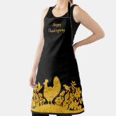 Tablier Thanksgiving or Turquie Floral Apron (Insitu)