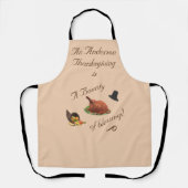 Tablier Thanksgiving personnalisé (Recto)