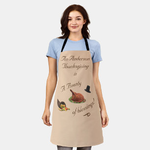 Tablier Thanksgiving personnalisé