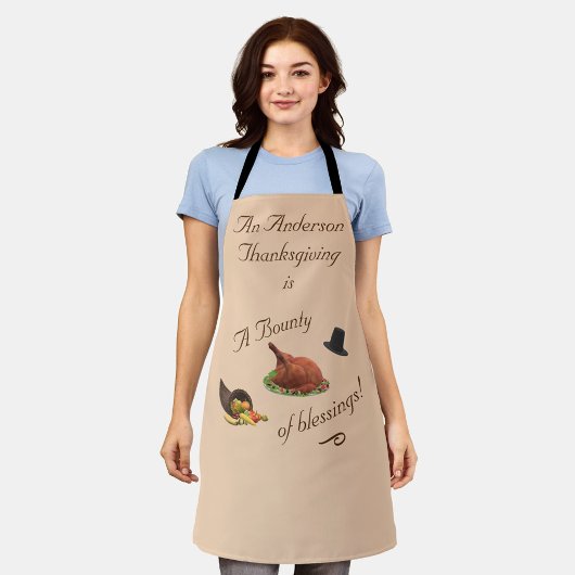 Tablier Thanksgiving personnalisé