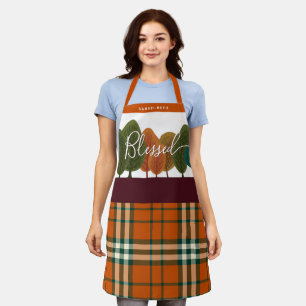 Tablier Thanksgiving personnalisé Autumn Forest Apron