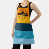 Tablier Thanksgiving Stylish Modern Stripe personnalisée (Insitu)