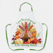 Tablier Thanksgiving Turkey in Autumn Paradise (Recto)