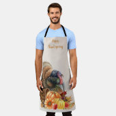 Tablier Thanksgiving Turquie Citrouilles Apron (Porté)