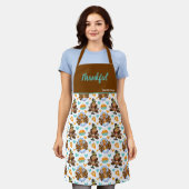 Tablier Thanksgiving Turquie & Pie Apron (Porté)