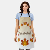 Tablier Thanksgiving Wreath Grateful Simple Feuilles d'éra (Porté)