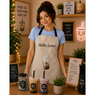 Tablier thé aux perles bubble tea