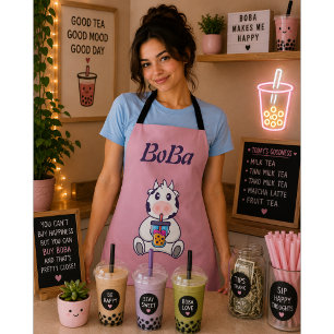 Tablier thé aux perles bubble tea