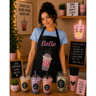 Tablier thé aux perles bubble tea