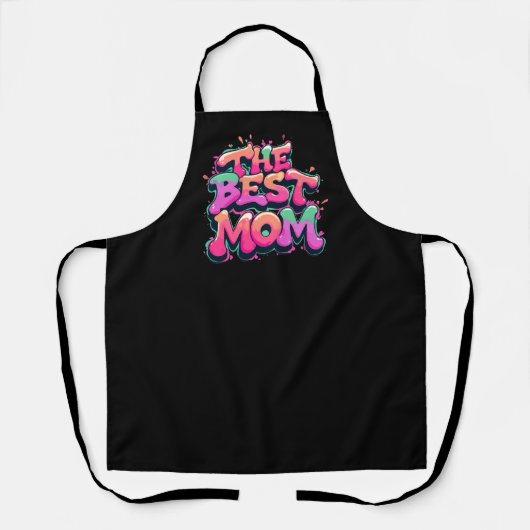 Tablier The best mom style graffiti (Recto)